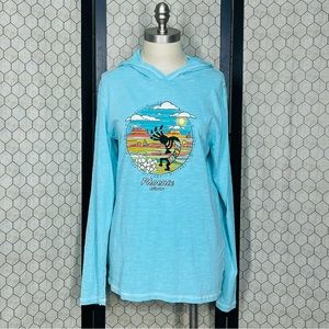 EMI Women’s August Kokopelli Phoenix Arizona Mineral Wash Hoodie